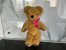 Merrythought Vintage Teddy Bear 26cm In Excellent Condition with Label On Foot
