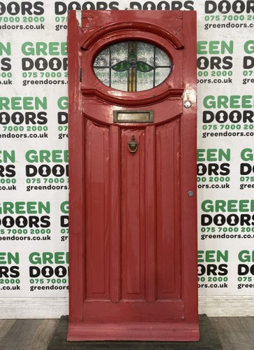 Stained glass front door - glass,