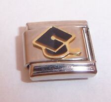 GRADUATION CAP Italian Charm Mortar Board Congratulations 9mm Classic Size N313