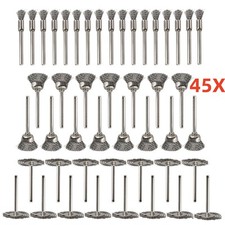 45pcs Wire Cup Brush Set