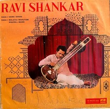 Ravi Shankar LP with autograph