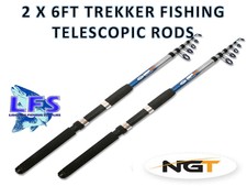 2 X NGT Telescopic FISHING Rod