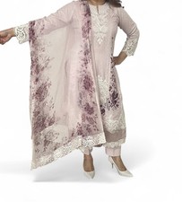 Maria B Women's Pakistani Ready-Made 3-Piece Lawn Suit Size Medium UK 12/14