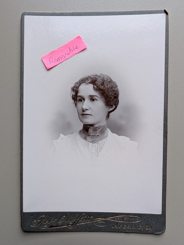 Old cabinet photo pretty woman - old,