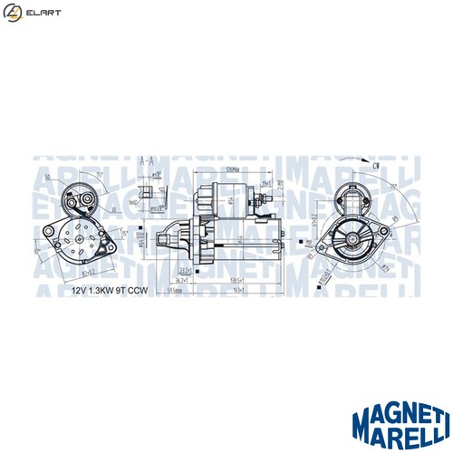 Starter 063721346010 for fiat - 063721346010,