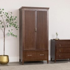Dark Brown Wooden Reeded