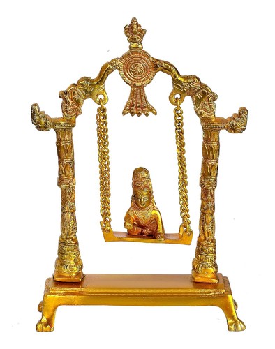 Brass lord ladoo gopal idol - brass,