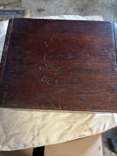 Vintage wooden cigar box - vintage,