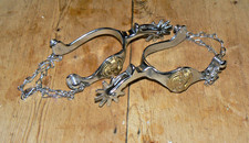 Chrome Steel Horse Spurs, West Cowboy Horse Men
