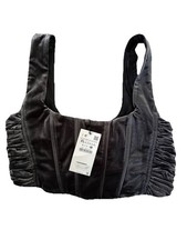 Zara Grey Velvet Corset Style