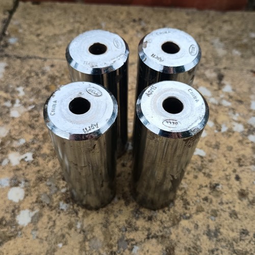 Chrome steel bmx stunt pegs - chrome,