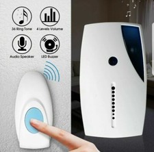 WIRELESS DOOR BELL 32 CHIME HOME CORDLESS PORTABLE 100M RANGE DIGITAL DOORBELL