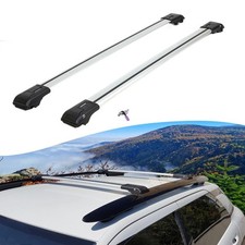 2X Car Roof Rack Cross Bars for Mazda CX-5 2012-2017 Lockable Roof Bars Grey