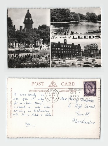 Postcard souvenir of leeds - -,