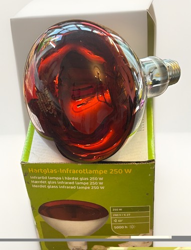 Kerbl 250w red tempered glass - red,
