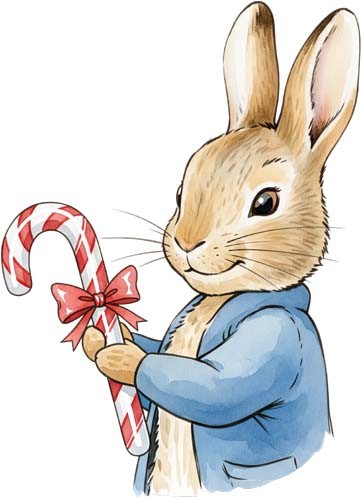 Christmas peter rabbit wall - christmas,