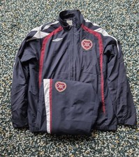 Vintage Retro Heart of Midlothian Football Tracksuit Full Size XL Umbro