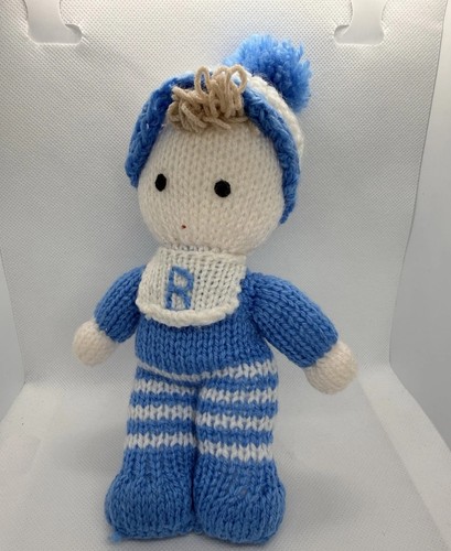 Hand knitted rag doll - hand,