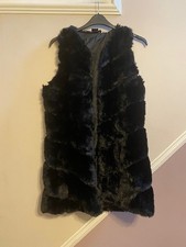 PEP & CO LADIES BLACK FAUX FUR