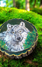 Wolf Head Picture Acryl Paint