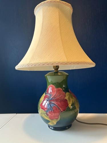Moorcroft table lamp green - moorcroft,