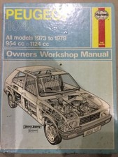 Peugeot 104 Haynes manual - 1973 - 1979