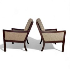 Vintage  club chair by Ole Wanscher for Poul Jeppesen Danish 2 Avlble