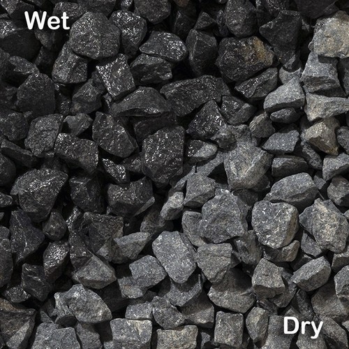Black basalt garden driveway - black,