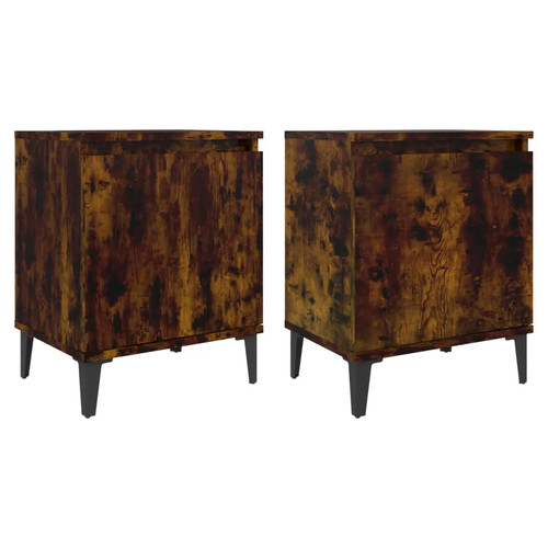 Bed cabinet with metal legs - bed,