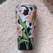 Pretty Vintage Tin  Stargazer Oriental  Lily  Flower Vases House of Dorchester 