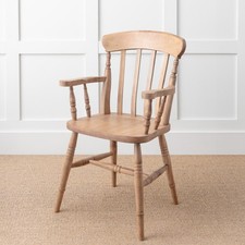 Farmhouse slat back carver - slat,