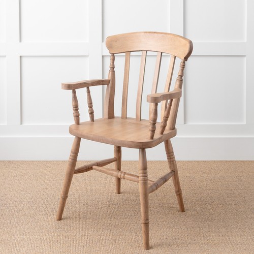 Farmhouse slat back carver - back,