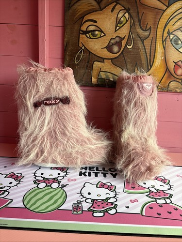 Roxy y2k yeti fur boots - roxy,