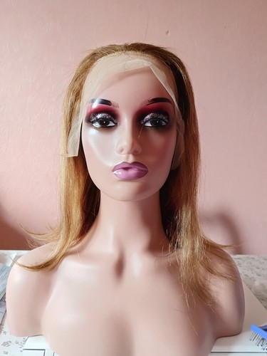 Bone straight lace frontal - straight, wig