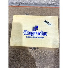 Hoegaarden Mini Petanque Boules Set Silver Portable with Wooden Box (Pack of 6)