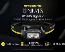 Nitecore NU43 1400lm Headtorch Headlamp Rechargeable IP68 Waterproof Built-in🔋`