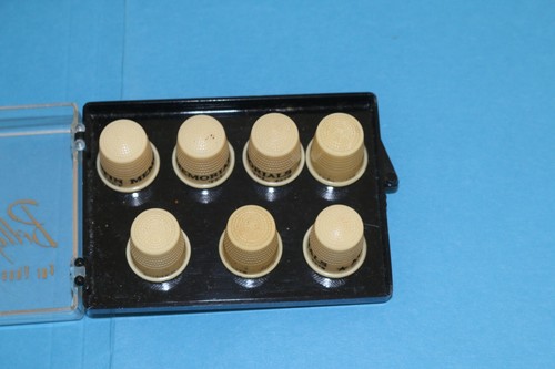 Vintage thimbles set 7 - thimbles,