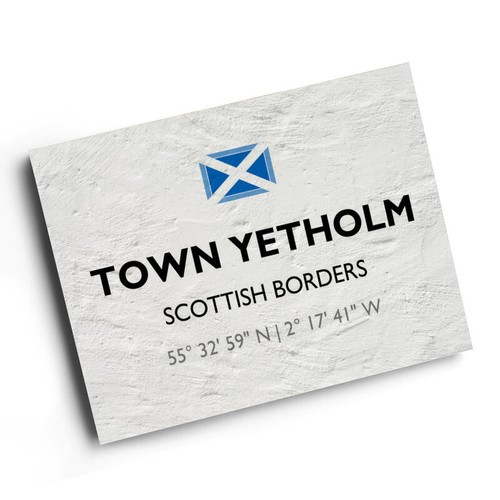 Print town yetholm - a4,