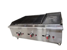 COMMERCIAL 3 BURNER GAS CHARGRILL BBQ GRILL  HEAVY DUTY PERI PERI GRILL 900MM