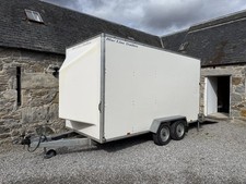 Blueline box trailer 14ft x 6ft x 7ft / ramp door / car transporter / 3.5T MGW