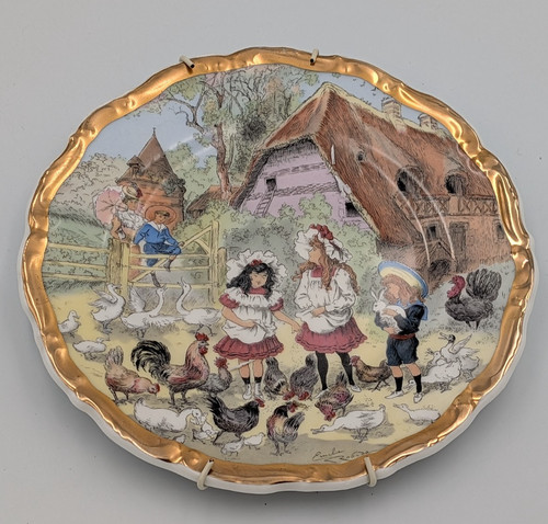 Antique wall plate - antique, edwardian