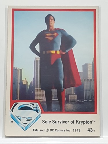Bubble gum card 1978 dc - gum,