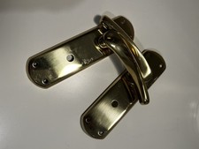 Ex Display Brass Bathroom Lock Handle No Fixings / Spindle / Thumbturn