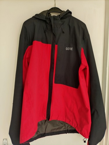 Gore tex paclite jacket red - c3,