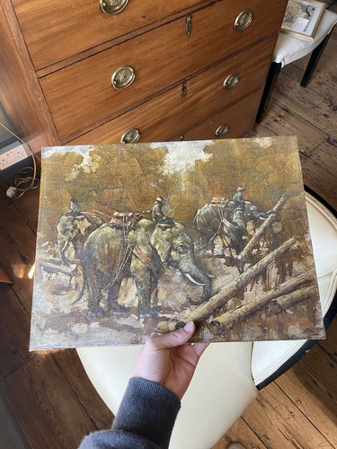 Vintage original oil painting - original,