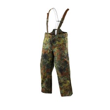 Camo Trouser German Army Waterproof Goretex Fishing Bib Brace Flecktarn Camo