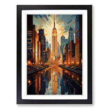 New York Art Deco Framed