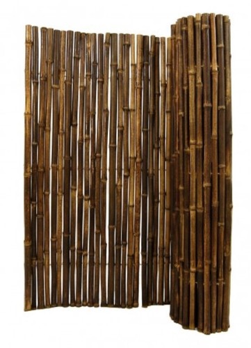 Black bamboo fence ft - bamboo, fence-8