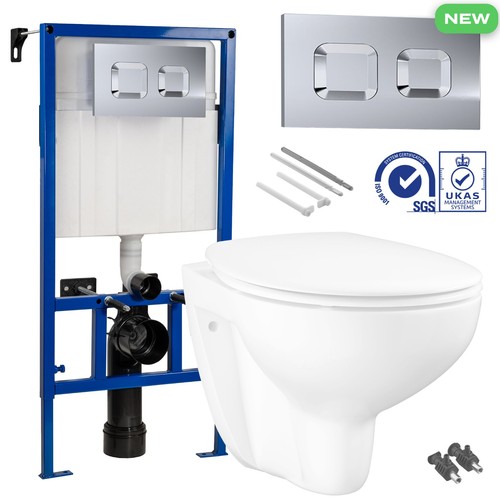 Wall hung toilet - wall,