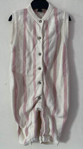 Knit cotton striped - cotton, romper